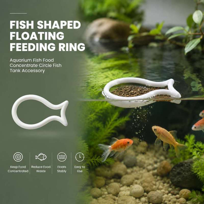 Aquarium Fish Price - 魚の形をした浮遊式餌リング 水槽用魚の餌濃縮サークル 魚タンクアクセサリー