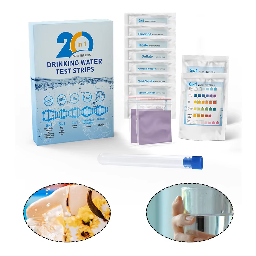 Aquarium Test Kit - YAGO 20 in 1 水質検査ストリップ 家庭用飲料水検査キット