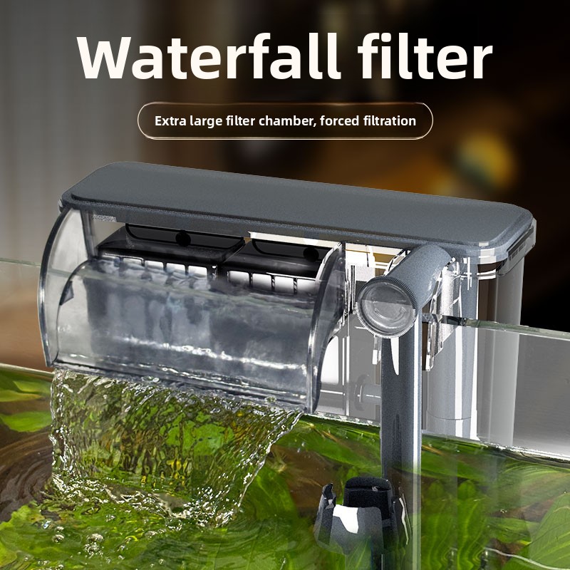 Aquarium Fish Freshwater - SBO水槽用壁掛けフィルター 3-in-1 静音大容量酸素供給器 循環器 コットンボールフィルター 淡水魚用