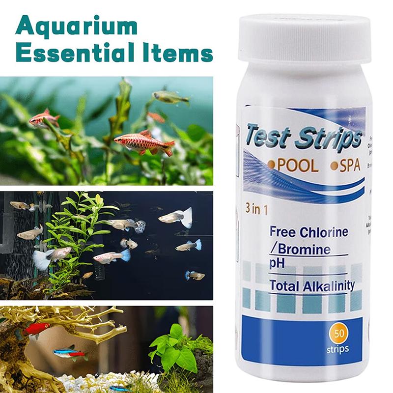 水槽用水質検査ストリップ 8 in 1 広範囲検査キット 海 - Aquarium Test Kit のレビューと価格