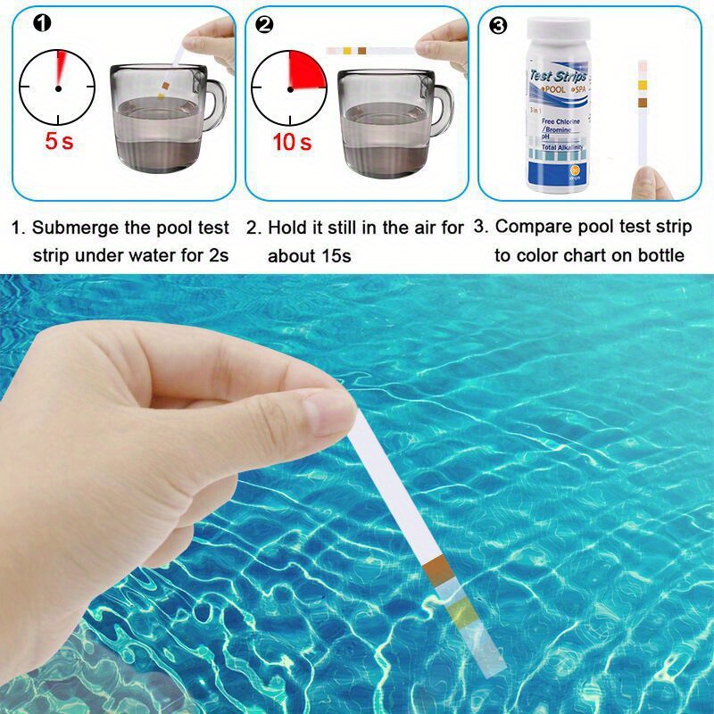 塩素PHテストストリップスパプール水槽魚タンク水質検査紙残留 - Aquarium Test Kit のレビューと価格
