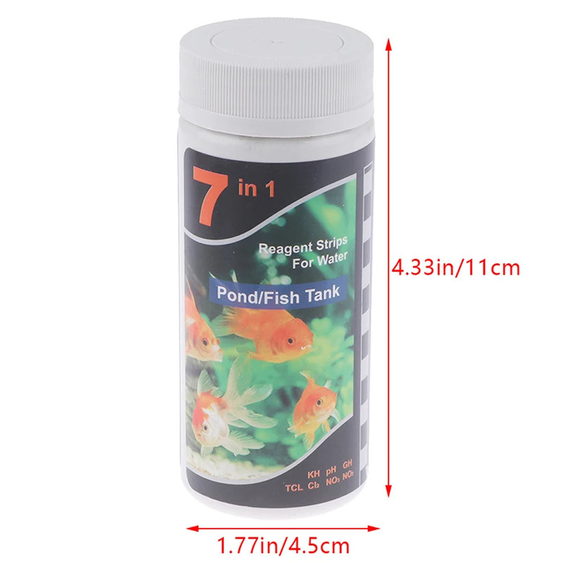 7-In-1 PH テストストリップ、水族館プールテストキッ - Aquarium Test Kit のレビューと価格