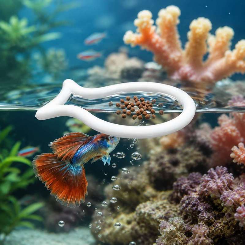 魚の形をした浮遊式餌リング 水槽用魚の餌濃縮サークル 魚タン - Aquarium Fish Price のレビューと価格