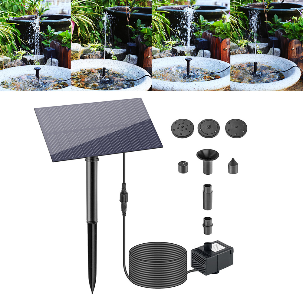 5 ワット 5 ボルト噴水庭の装飾ステーク太陽光発電パネルウ - Aquarium Fish Gallery のレビューと価格