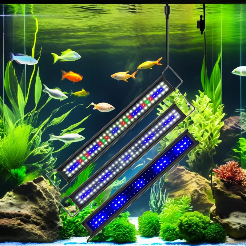 172145 RGB 30W LED水槽照明 プラスチックア - Aquarium Fish Rate のレビューと価格