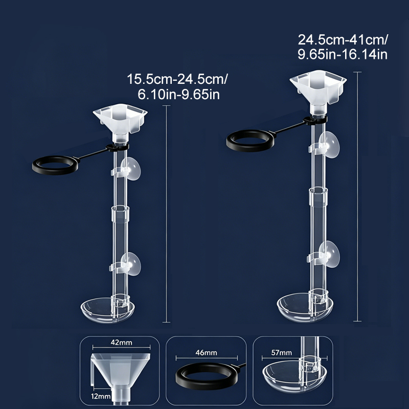 アクリル製水槽用フィーダー 透明チューブ 伸縮式多機能フィッ - Aquarium Fish Price のレビューと価格