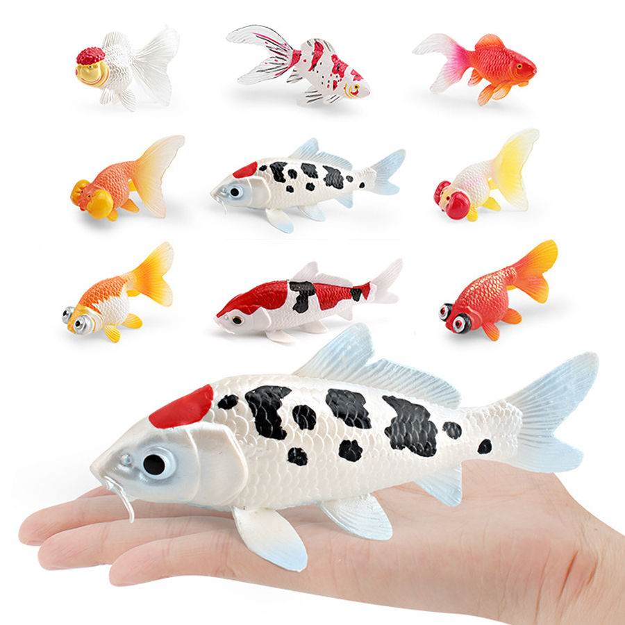 カラフルなリアルなプラスチック金魚シミュレーション偽魚浮遊水 - Aquarium Fish Reviews のレビューと価格