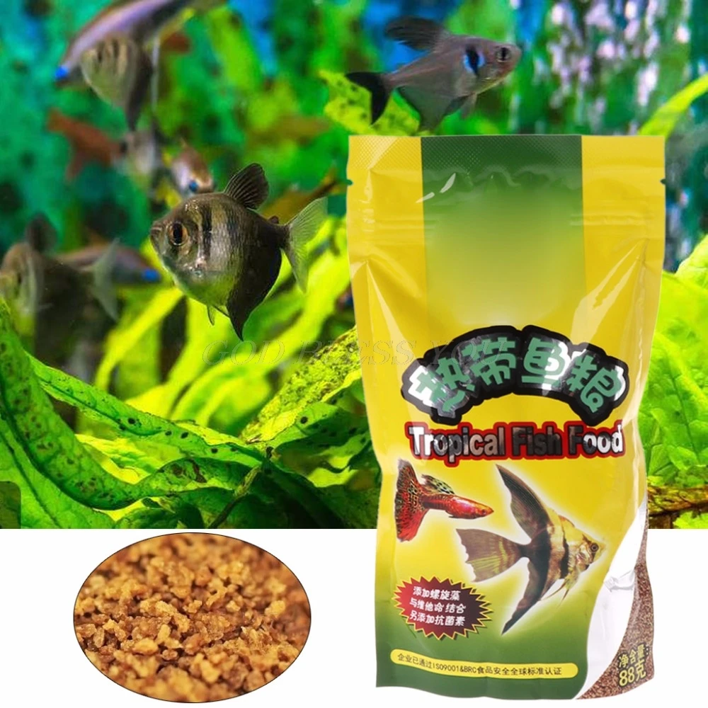 水族館タンク 熱帯魚の餌 小魚の餌 穀物 88g おいしい餌 - Aquarium Fish Price のレビューと価格