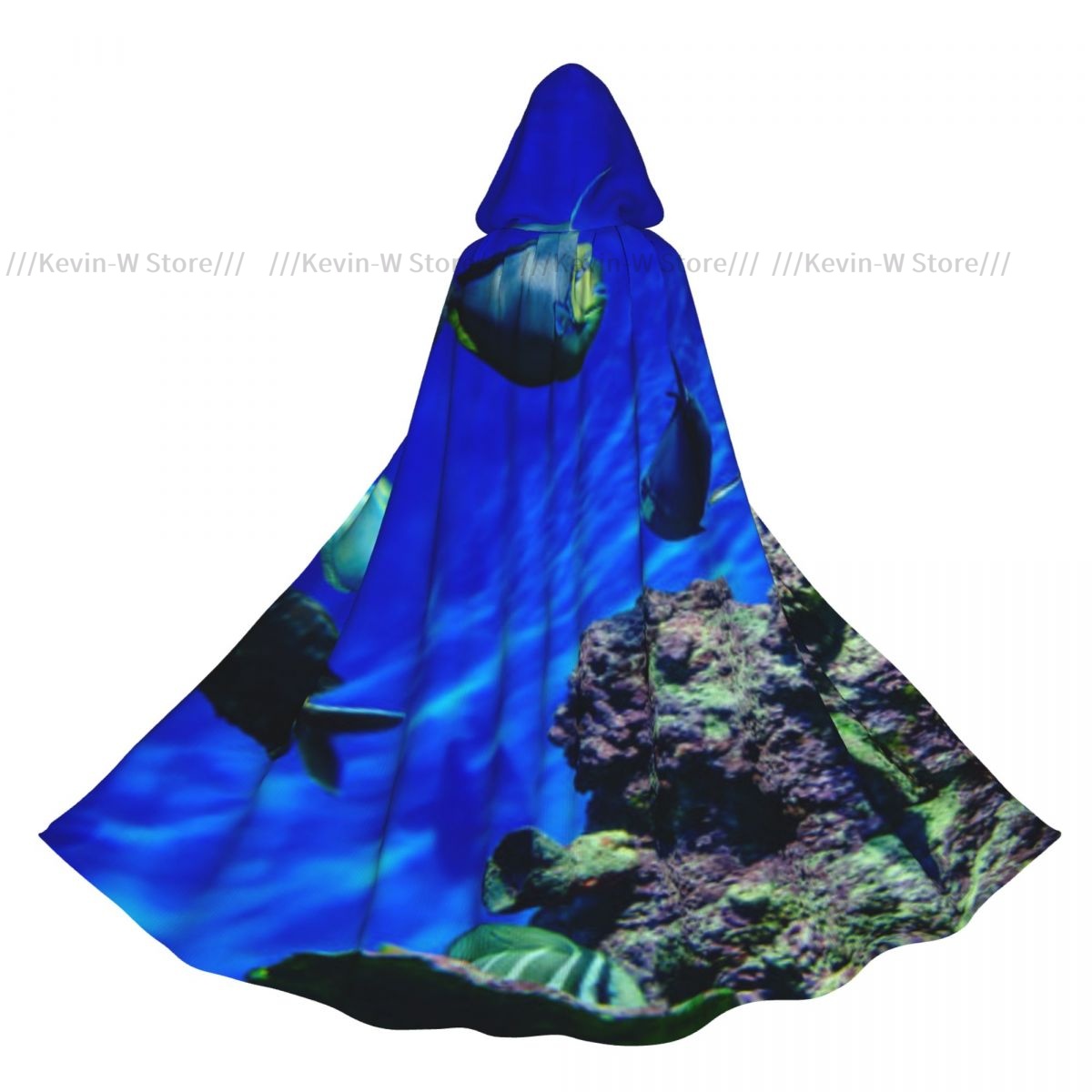 ユニセックス魔女パーティーリバーシブルフード付き大人の吸血鬼 - Aquarium Queen Fish のレビューと価格