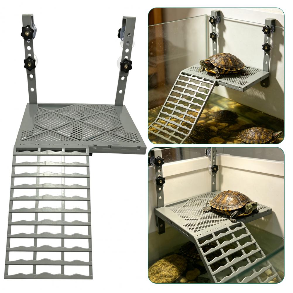 水槽用装飾品 固形吊り下げ式カメ用日光浴台 吸盤付き 滑り止 - Aquarium Fish Gallery のレビューと価格